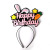 Luminous Hair-Hoop Headband Little Fairy Birthday Hat Rabbit Carrot Headband with Light Birthday Party Cartoon Hat Headband