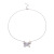 South Korea Dongdaemun Butterfly Ring Necklace Set Ins Trendy Light Luxury Minority Design Sense Internet Celebrity Ornament