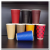 16 Oz Disposable Thermal Insulation Thickening Paper Cup Anti-Scald Double-Layer Coffee Cup Angular Cup