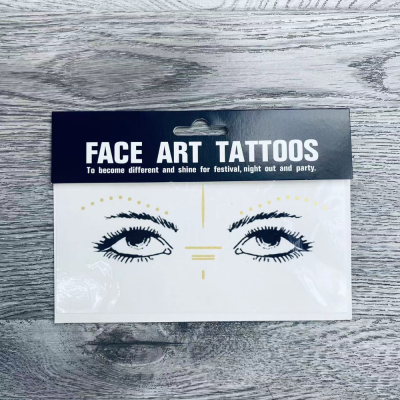 Face Tattoo Sticker Party Body Glitter Facial Art Tattoo Sticker Paper Eye Shadow Freckle Concealer Dot Pattern