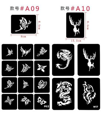 Factory Direct Supply Hollow Tattoo Stickers Customized Personality Fashion Chest Paste Sternum Stickers Tattoo Stickers Juice Template