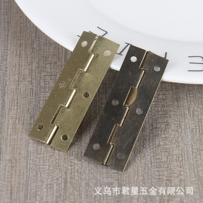 Wooden Box Hardware Accessories Packing Box Hinge 60mm Right Angle Plane Steel Hinge Surface Hanging Plating