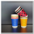8 Oz Home Disposable Double-Layer Paper Cup Anti-Scald Tea Cup Office Cup