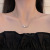 Geometric Rhombus Bean Necklace for Women Ins Cold Style Minority Simple Clavicle Chain Retro Design Necklace Wholesale