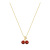 Japanese and Korean High-Grade Red Pendant Cherry Necklace Women's Summer Light Luxury Minority Design Clavicle Chain Exquisite Refined Grace Necklace