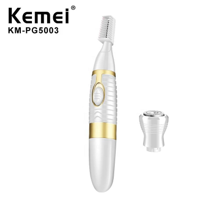 Cross-Border Factory Direct Supply Komei KM-PG5003 Wholesale Professional Nose Hair Trimmer 2 in 1 for Women