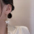 Retro Asymmetric Flower Zircon Earrings For Women Light Luxury Minority Design Tassel Earrings Korean Graceful Ear Ornaments