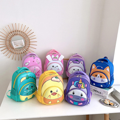 2022 New Children 'S Schoolbag 1-6 Years Old Advanced, Intermediate And Elementary Classes Kindergarten Backpack Cartoon Cute Foreign Trade Backpack