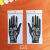 India Nepal HN Tattoo Palm Template Inkjet Painting Hollow Large Template Hand Template Design