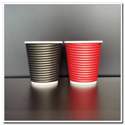 4 Oz Disposable Double-Layer Corrugated Paper Cup Coffee Disposable Paper Cup Anti-Scald Tasting Cup