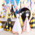 Factory Direct Sales Birthday Hat Original Copyright Bronzing Flash Gold Big Fur Ball Cute Birthday Party Birthday Hat