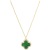 New Four-Leaf Clover Necklace Female Online Influencer Elegant Green Diamond Ins Style Clavicle Chain Factory Direct Sales One Piece Dropshipping