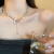 Moonlight Zircon Cross Tassel Titanium Steel Necklace Female Ins Hip Hop Style Hot Girl Stitching Necklace Internet Influencer Accessories Tide
