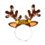 Christmas Letter Antler Hairband Party Supplies Christmas Hat Headband Party Birthday Paper Hair Clasp Dusting Powder Decoration