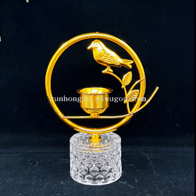 Hot Selling Online Shop 2022 Simple Glass Metal Censer Set Transparent Crystal Incense Burner Bakuoor