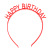 Online Celebrity Happy Birthday Letter Headband Children Adult Party Decoration Photo Props Plastic Headdress Birthday Hat