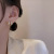 High-Grade Light Luxury Zircon round Ring Earrings Female Ins Style Temperamental Minority Ear Clip South Korea Online Influencer Ear Jewelry Wholesale