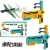 Cross-Border Catapult Aircraft Repeating Firearm Children's Outdoor Toy Foam Glider Boys and Girls Pistol One-Click Transmitter