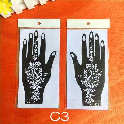 India Nepal HN Tattoo Palm Template Inkjet Painting Hollow Large Template Hand Template Design