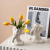 INS Style Good-looking Dried Flower Arrangement Vase Creative Face Artificial Flower Decoration High-End Living Room Crafts Ornaments