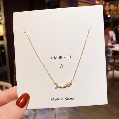 Necklace New Titanium Steel Clavicle Chain Female Korean Graceful Online Influencer Personality Super Hot Pendant