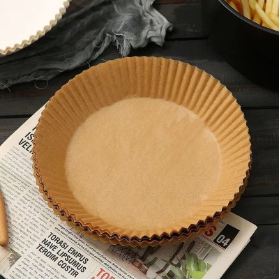 Air Fryer Special Paper Pallet Household High Temperature Resistant Oil-Absorbing Sheets Mat Barbecue round Food Oven