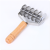 Wooden Handle Stainless Steel Pizza Wheel 6-Wheel Cutting Lace Multi-Wheel Pizza Cutter Baking Tool Flour Slitting Fryer Cutting