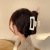 South Korea Dongdaemun Beige Large Hair Clip Women's Updo Hair Claw Simple Back Head Shark Clip Head Accessories Wholesale