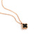 Double-Sided Clover Necklace Women's Titanium Steel Clavicle Chain 18K Rose Gold Necklace Online Influencer Jewelry Ins Factory Wholesale