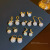 Sterling Silver Needle High-Grade Colorful Pearl Earrings Women's Retro Graceful Bow Stud Earrings Ins Online Influencer Ear Jewelry