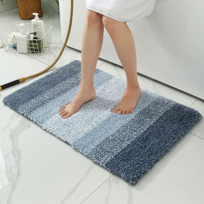 New Gradient Color Bathroom Non-Slip Mat Toilet Floor Mat Doorway Absorbent Foot Mat Toilet Doormat Household Carpet