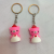 Hot Selling Cartoon Flexible Rubber Key Chain Animal Key Accessories Three-Dimensional Doll Mini Pendant