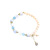 Flower Pendant Pearl Bracelet Girl Asymmetric Crystal String Beads Bracelet Niche Sweet Bracelet Ornament Wholesale