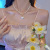 Pearl Necklace All-Match Necklace Women's Summer Light Luxury Minority Design Sense Heart Clavicle Chain High Sense Online Influencer Jewelry