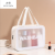 Frosted PVC Cosmetic Bag Transparent Wash Bag Bathroom Bag Waterproof Bath Bag Cosmetic Storage Bag Women's Bag