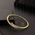 Cross-Border Personality Micro Inlaid Zircon Nail Bracelet Female European and American Entry Lux Niche Ins Style Advanced Design Open-Ended Bracelet