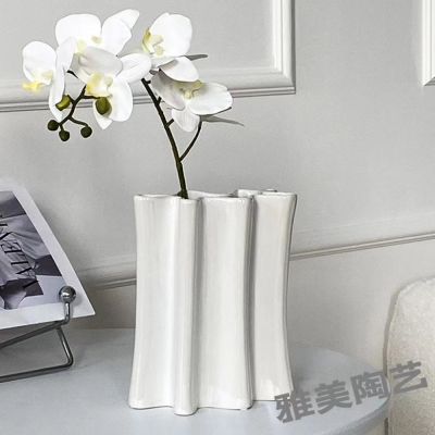 New Chinese Style High-End Flower Vase High-Grade Light Luxury Creative Art Decoration Living Room Ins Style Flower Arrangement Ceramic Vase