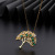 European and American Retro Tree of Life Pendant Ins Trendy Fashion Titanium Steel Necklace Female Unique Design All-Match Clavicle Chain