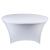Stretch Tablecloth round Cocktail Table Cover 48/60/72 Inch Wedding Activities Pure White Table Top Bar Counter Cover