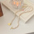 Baroque Pearl Necklace for Women Ins Style Light Luxury Pearl Hot Girl Necklace Niche Design Net Red Flowers Clavicle Chain
