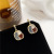 Silver Needle Korean Simple Graceful Retro Color Matching Eardrops Stud Earrings 202020new Earring Ear Clip Female H541