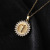 INS Niche Design Necklace Vintage Color Zircon Gold-Plated Collarbone Necklace Virgin Mary Pendant Necklace Wholesale