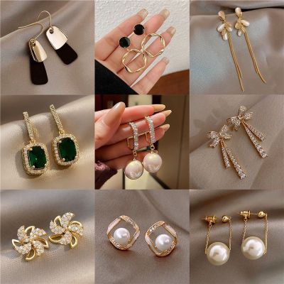 Foreign Trade Sterling Silver Needle Ins Style Pearl Earrings for Women Graceful Earrings 2022 New Studs Niche Accessories Wholesale