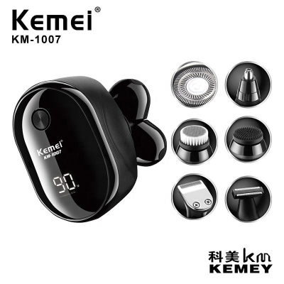 Komei Km-1007 Men's Professional LED Display 6-in-1 Shaver Beard Trimmer