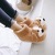 Winter Children's Cotton Shoes Female Cute Cartoon Dog Fleece-Lined Fluffy Shoes Interior Home Boys' and Girls' Bags Heel Cotton Slippers