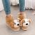 Winter Children's Cotton Shoes Female Cute Cartoon Dog Fleece-Lined Fluffy Shoes Interior Home Boys' and Girls' Bags Heel Cotton Slippers