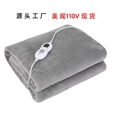 Spot Goods Amazon Cross-Border Electric Blanket Foreign Trade Electric Heating Cover Blanket Electric Blanket Knee Protection Blanket US Standard 110V V Warming Blanket