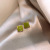 Foreign Trade Avocado Green Ear Studs Women 'S High Sense Temperamental Minority Design Sense Simple And Small Earrings New Fashion