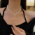 Retro Temperament Baroque Pearl Butterfly Necklace Female Niche Advanced Design Sense Clavicle Chain All-Match Necklace Wholesale