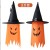 Halloween Flashing Hat Pendant Ghost Festival Decoration Arrangement Wizard Ghost Lamp Christmas Outdoor Decoration Flashing Hat